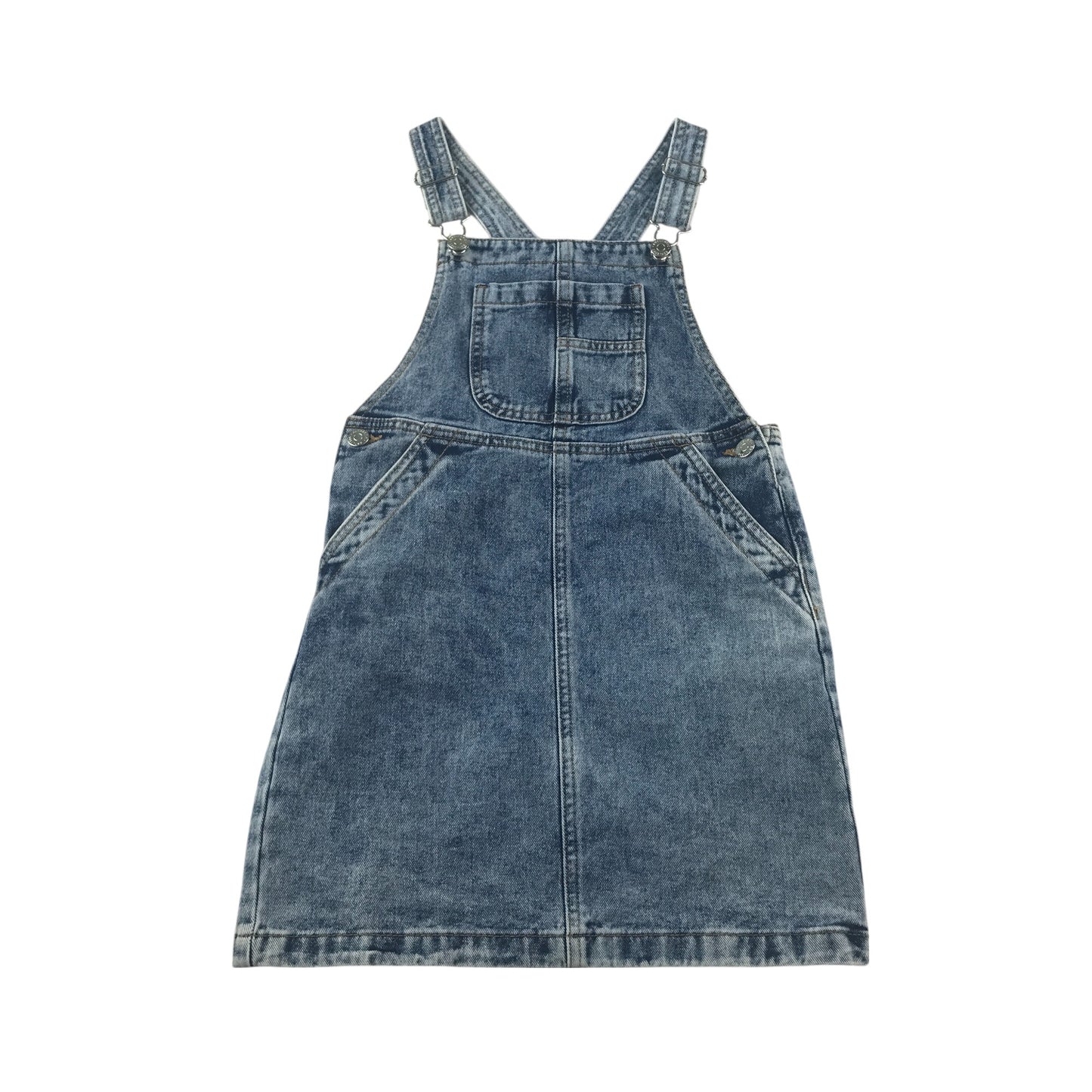George dungaree dress 8-9 years blue denim cotton