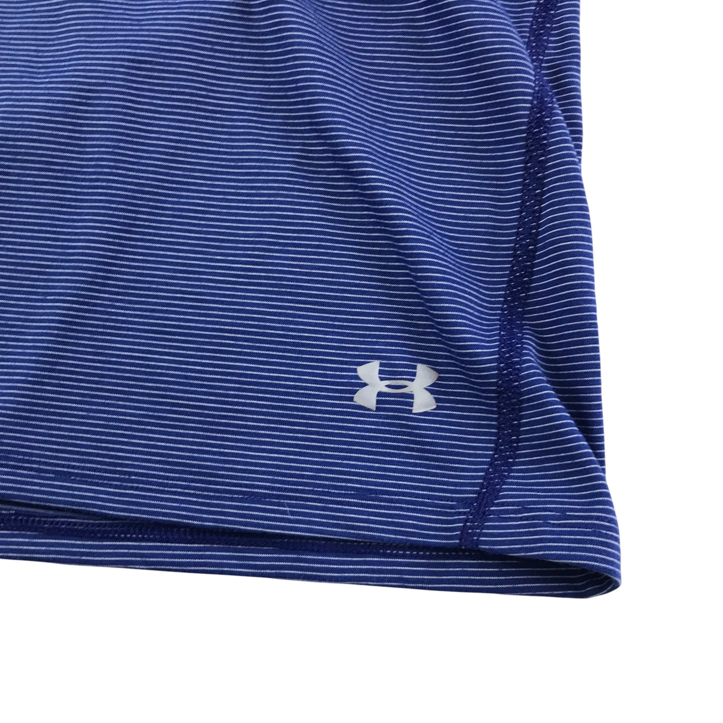 Under Armour sport top women's XS blue stripy with logos