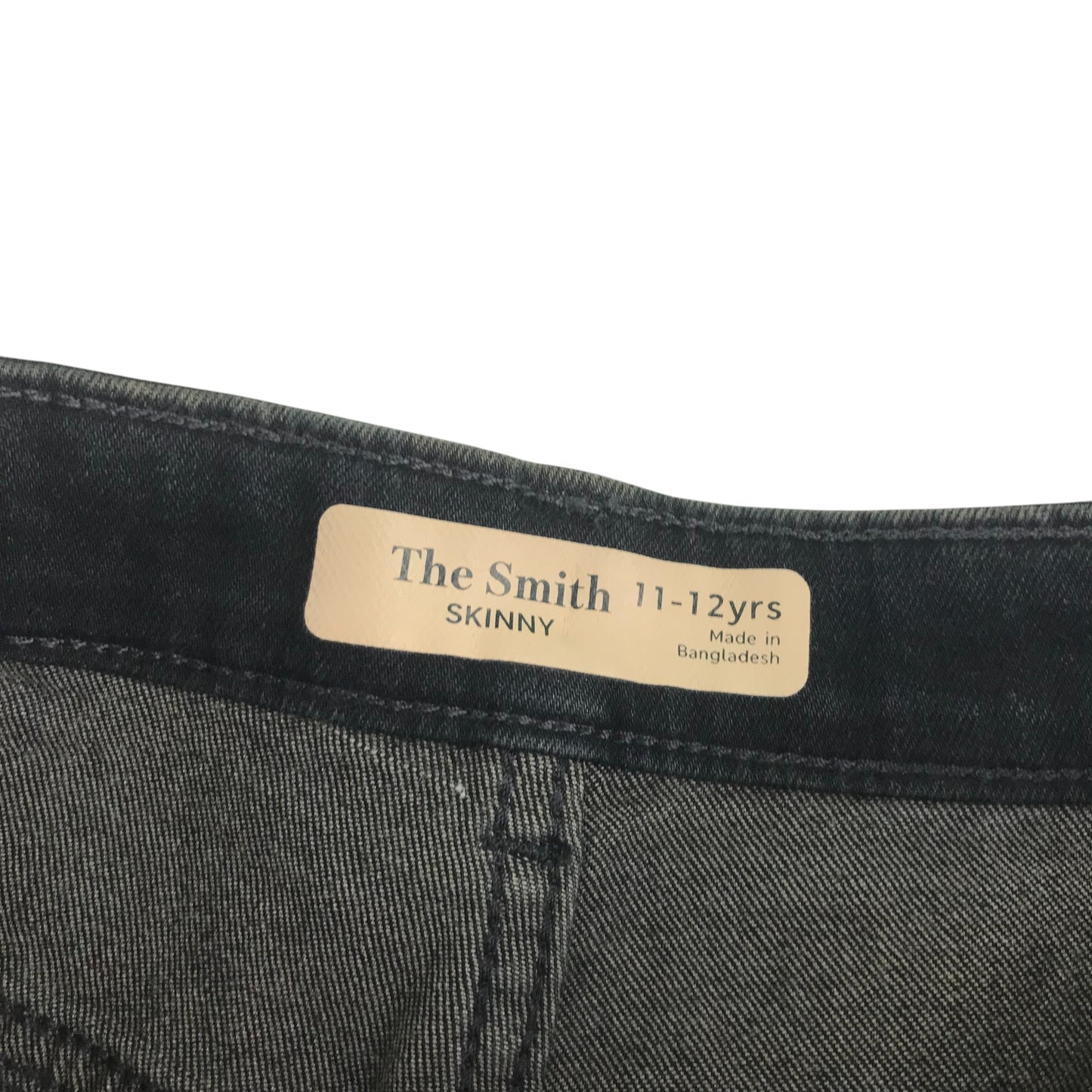 M&S trouser 11-12 years navy denim skinny leg and adjustable waist