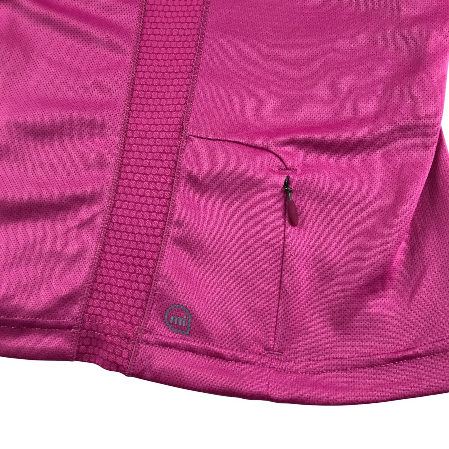 Adidas sport top women's XS pink with neon green logo and detailing Supernova