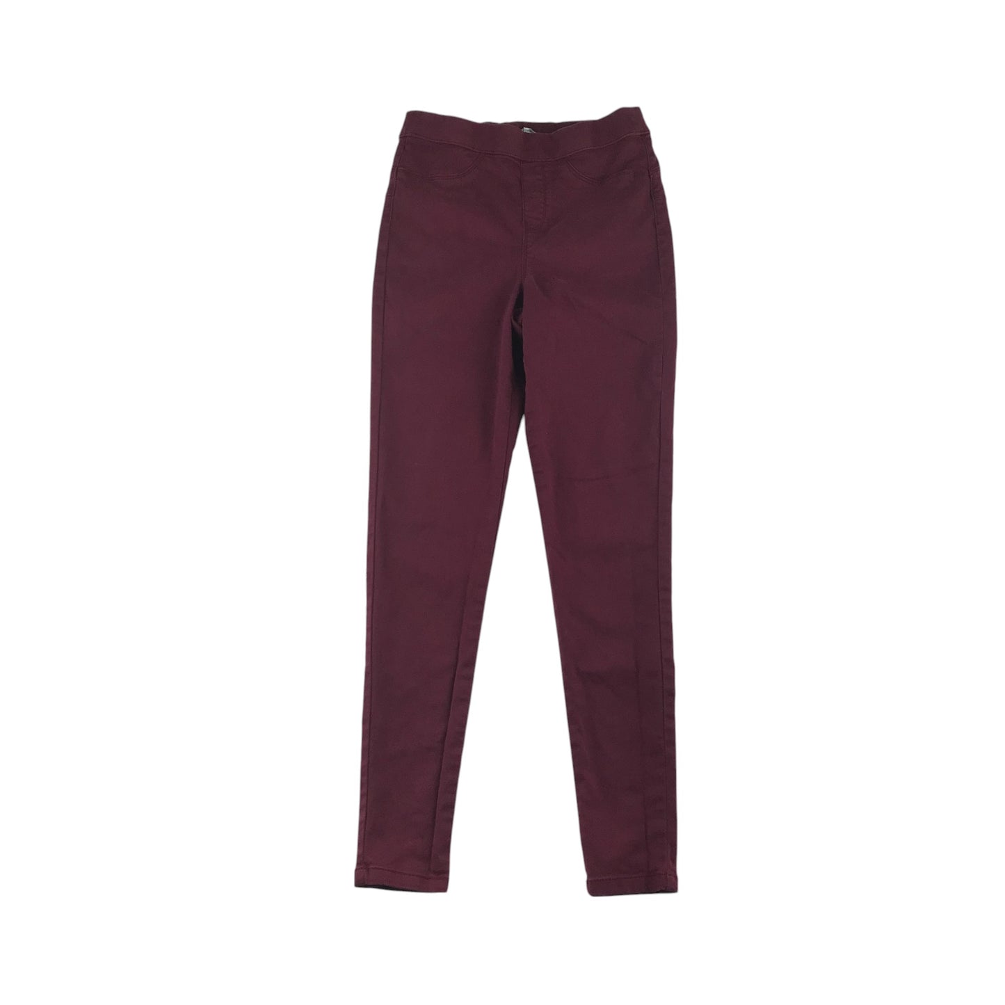 Nutmeg trouser women's W8 burgundy plain