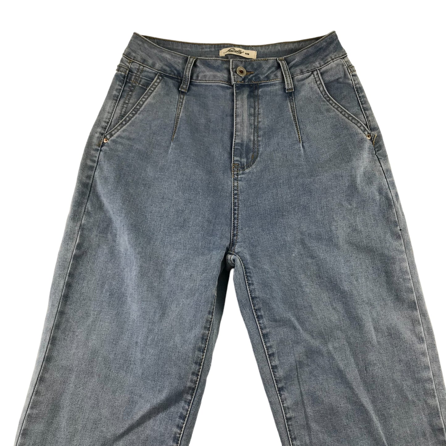 Jewelly jeans womens size S light blue denim mom jean style