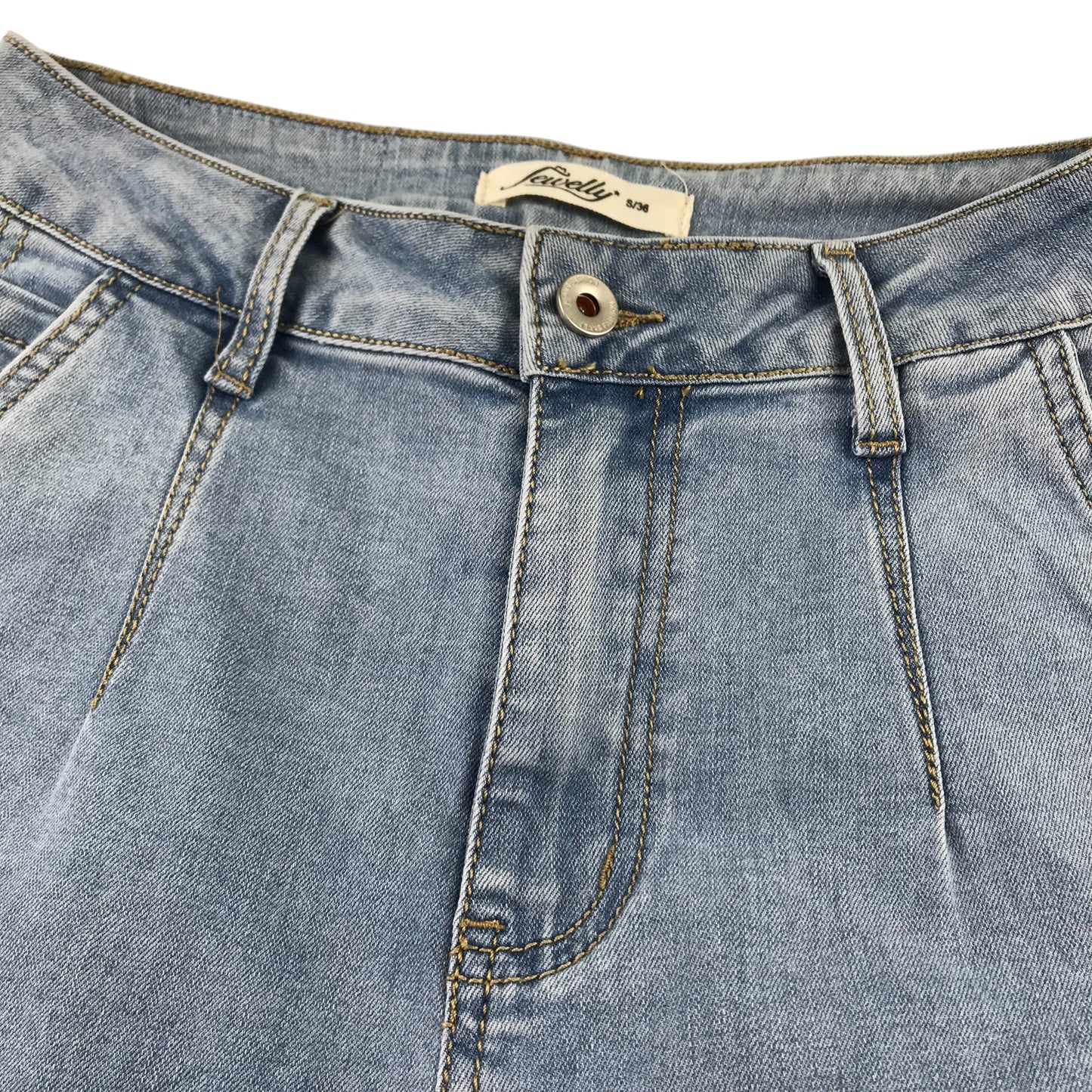 Jewelly jeans womens size S light blue denim mom jean style