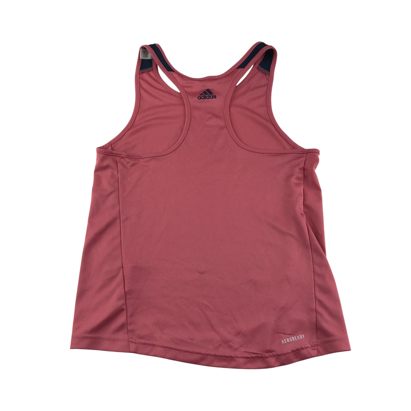 Adidas sport top 11-12 years pink large animal print logo tank top