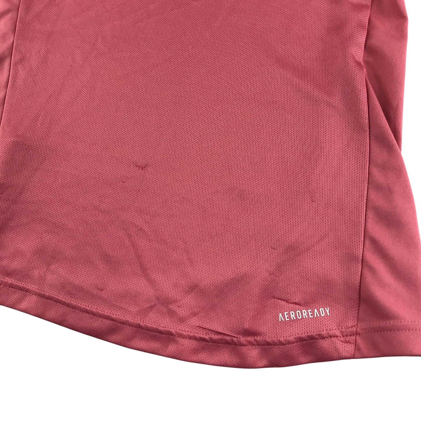 Adidas sport top 11-12 years pink large animal print logo tank top