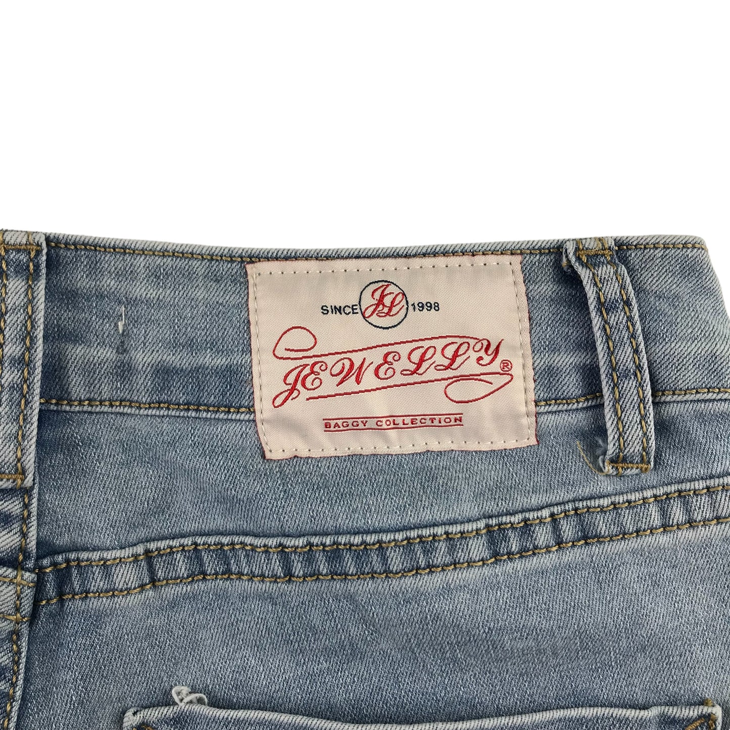 Jewelly jeans womens size S light blue denim mom jean style