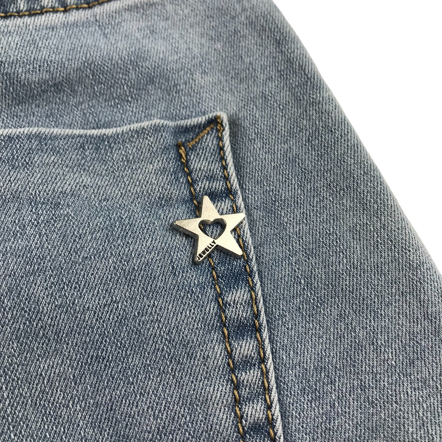 Jewelly jeans womens size S light blue denim mom jean style