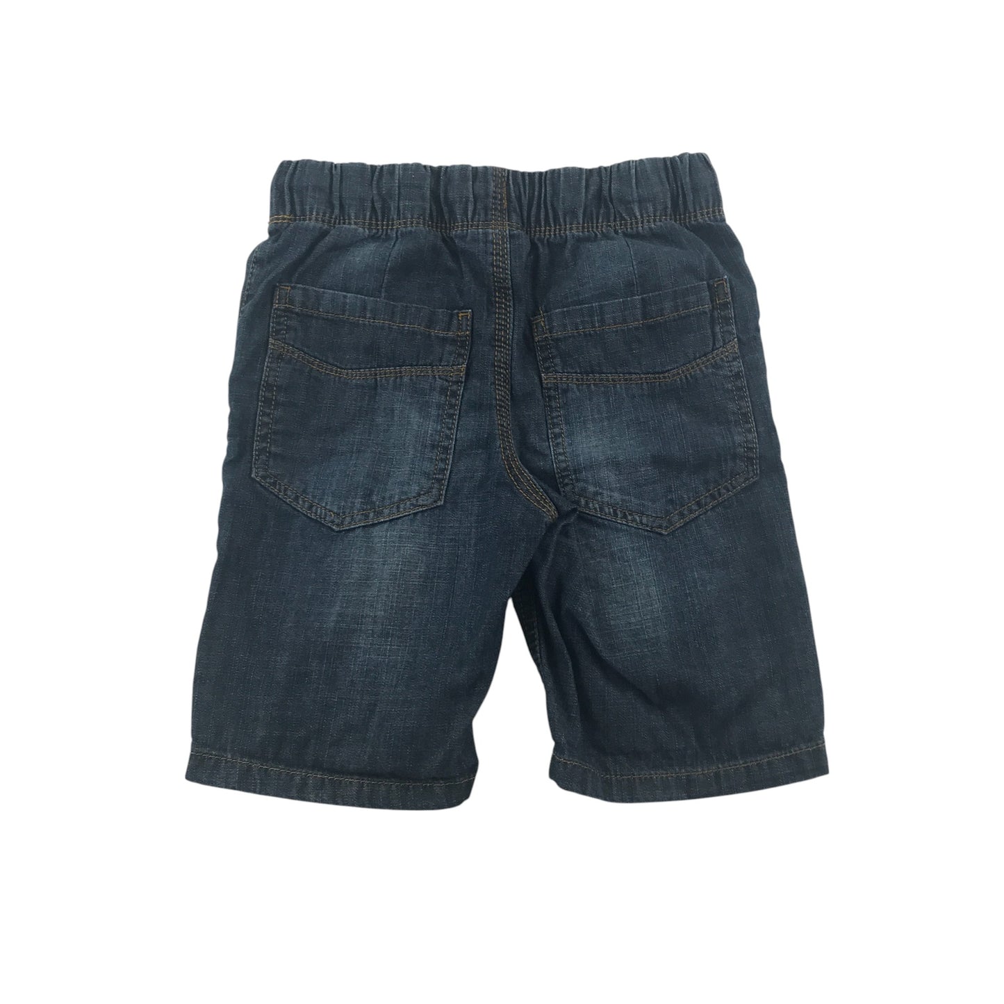 Next shorts 5-6 years blue denim pull on with draw strings cotton
