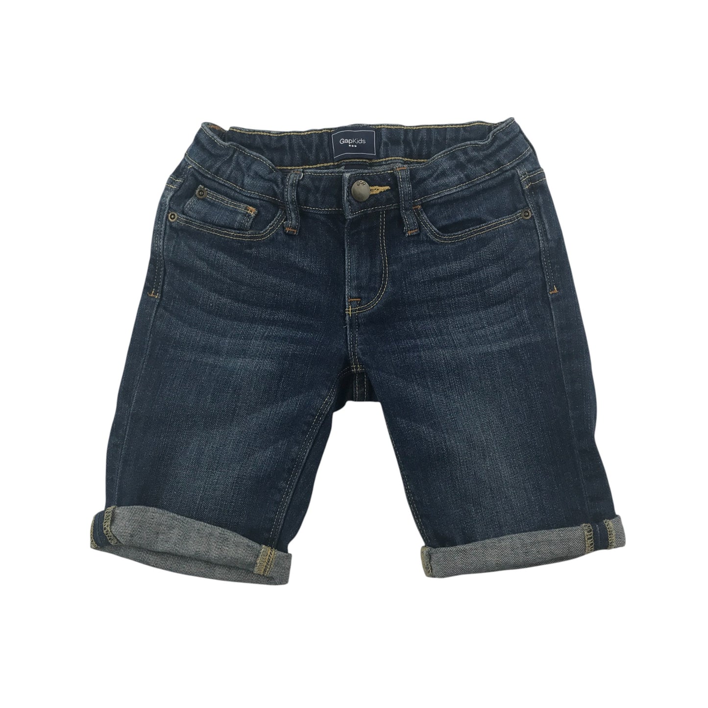 GAP shorts 6-7 years blue denim pull on with adjustable waistband