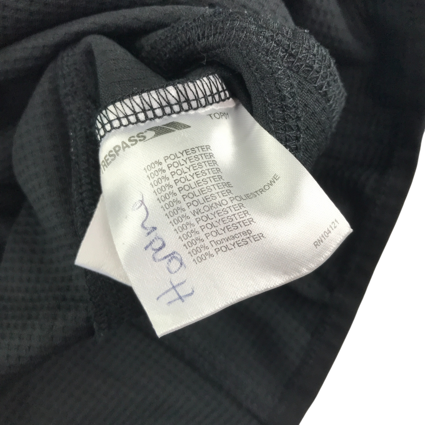 Trespass Fleece Size XS Black Zip Up Jacket
