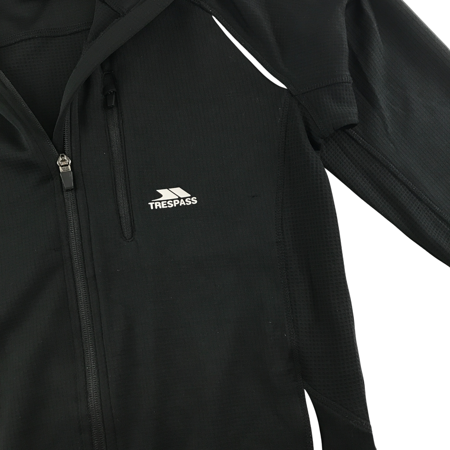 Trespass Fleece Size XS Black Zip Up Jacket