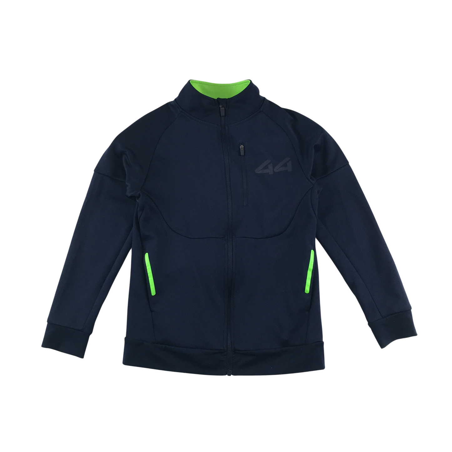 Dunnes Stores Fleece Jacket 10-11 Years Black Zip Up Panelled