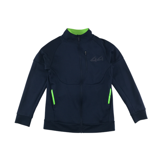 Dunnes Stores Fleece Jacket 10-11 Years Black Zip Up Panelled