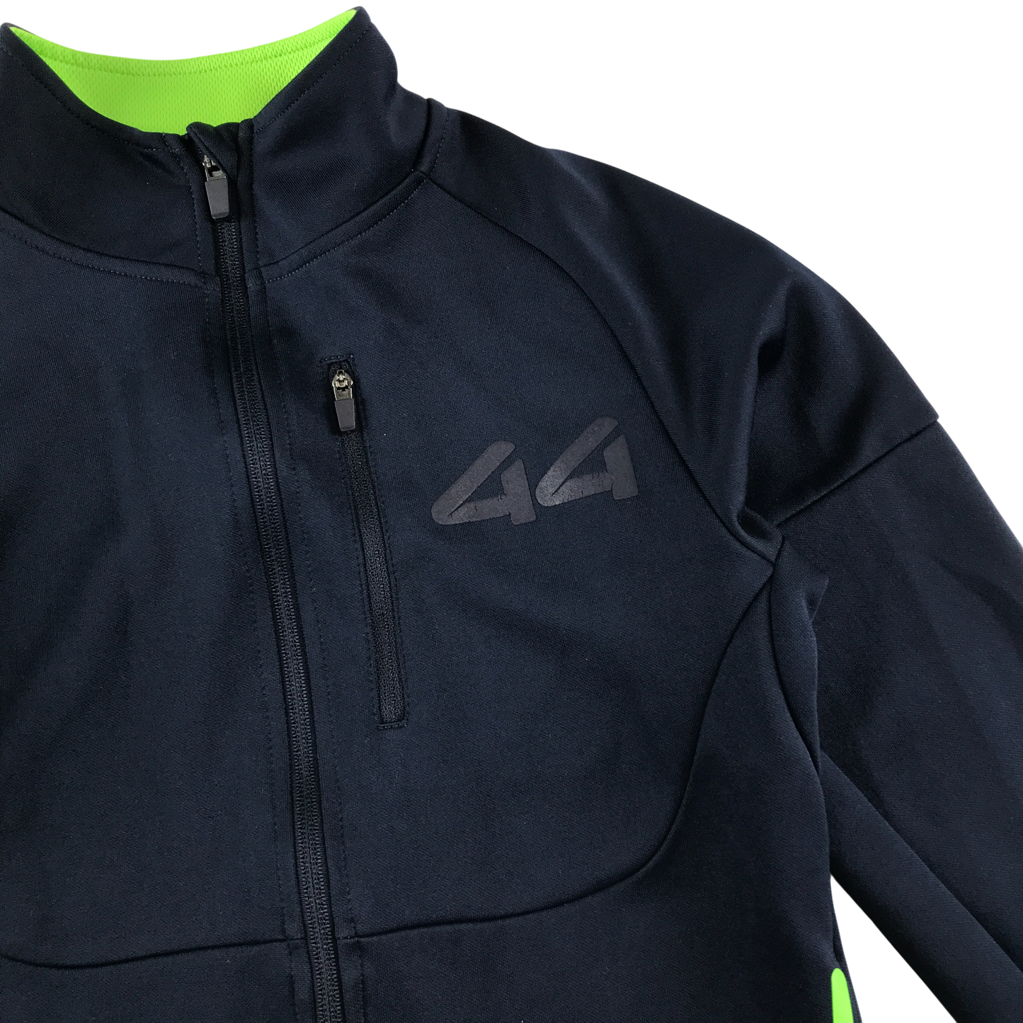 Dunnes Stores Fleece Jacket 10-11 Years Black Zip Up Panelled