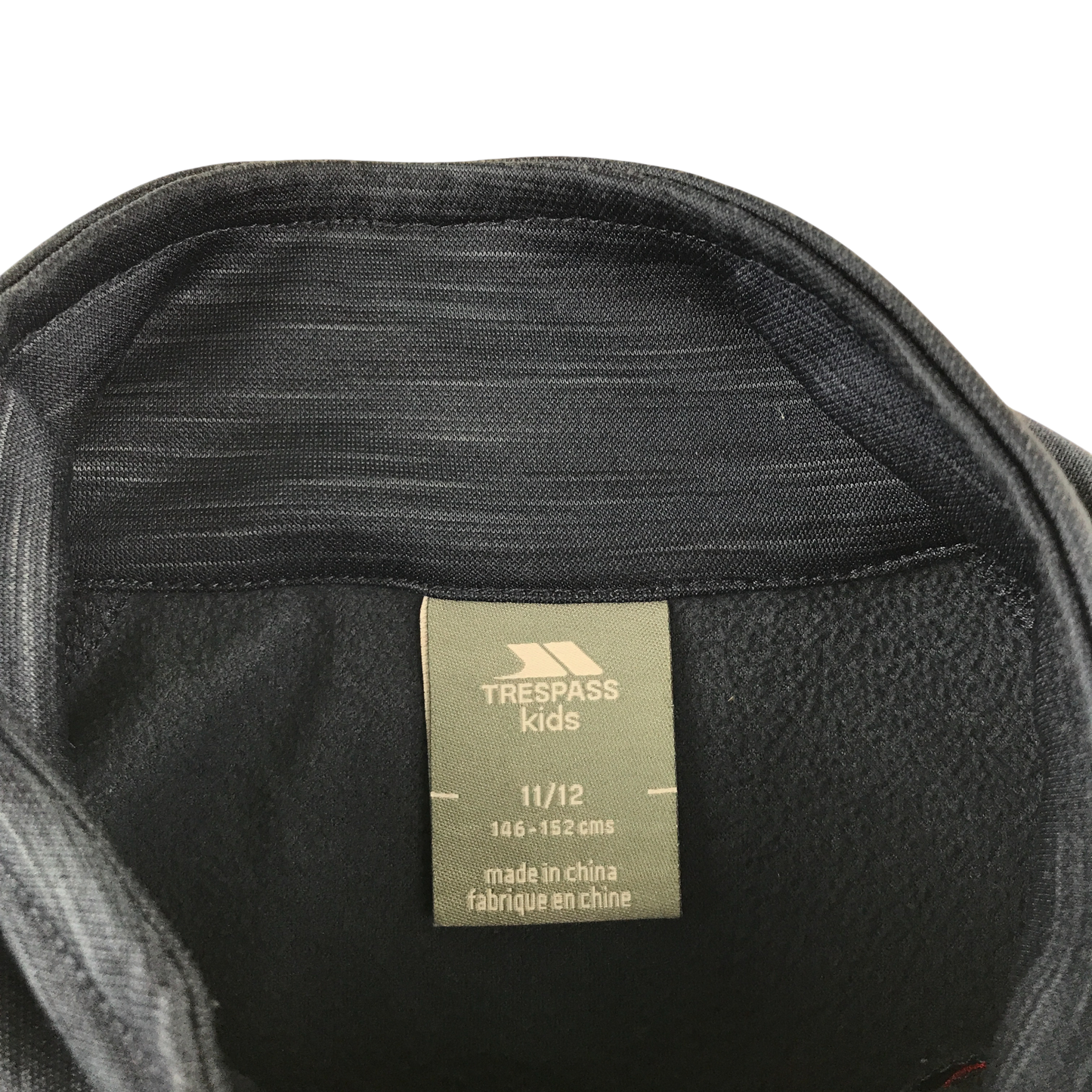 Trespass Fleece 11-12 Years Blue Quarter Zip