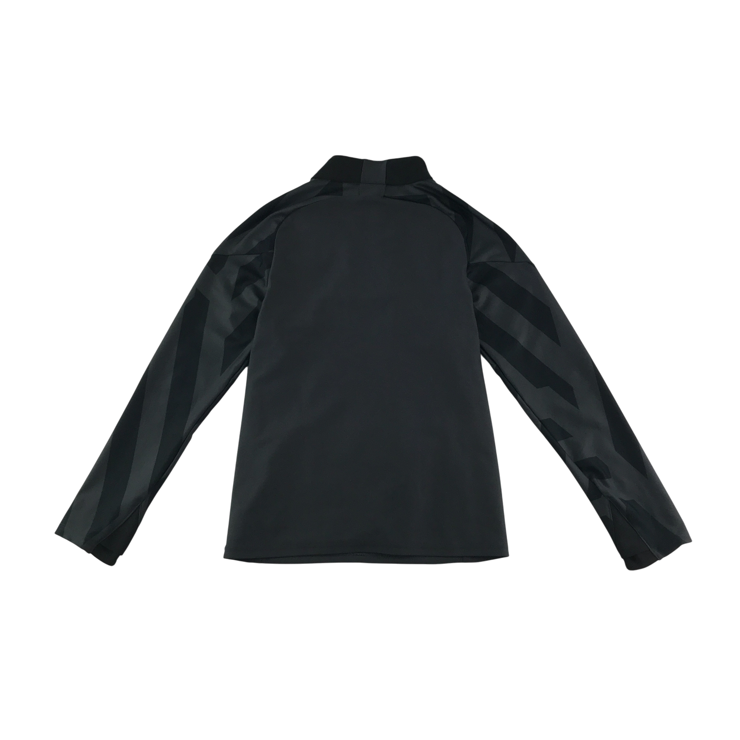 Decathlon Sport Fleece 8-9 Years Grey Quarter Zip Geometric Pattern