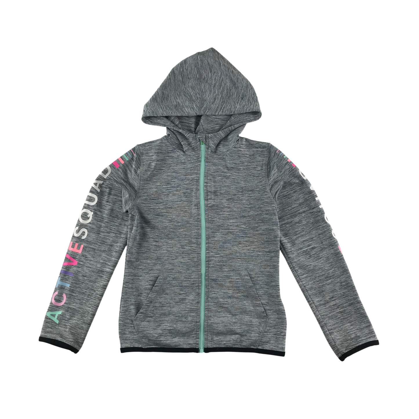 H&M Sport Jacket 6-7 Years Grey with Sleeve Text