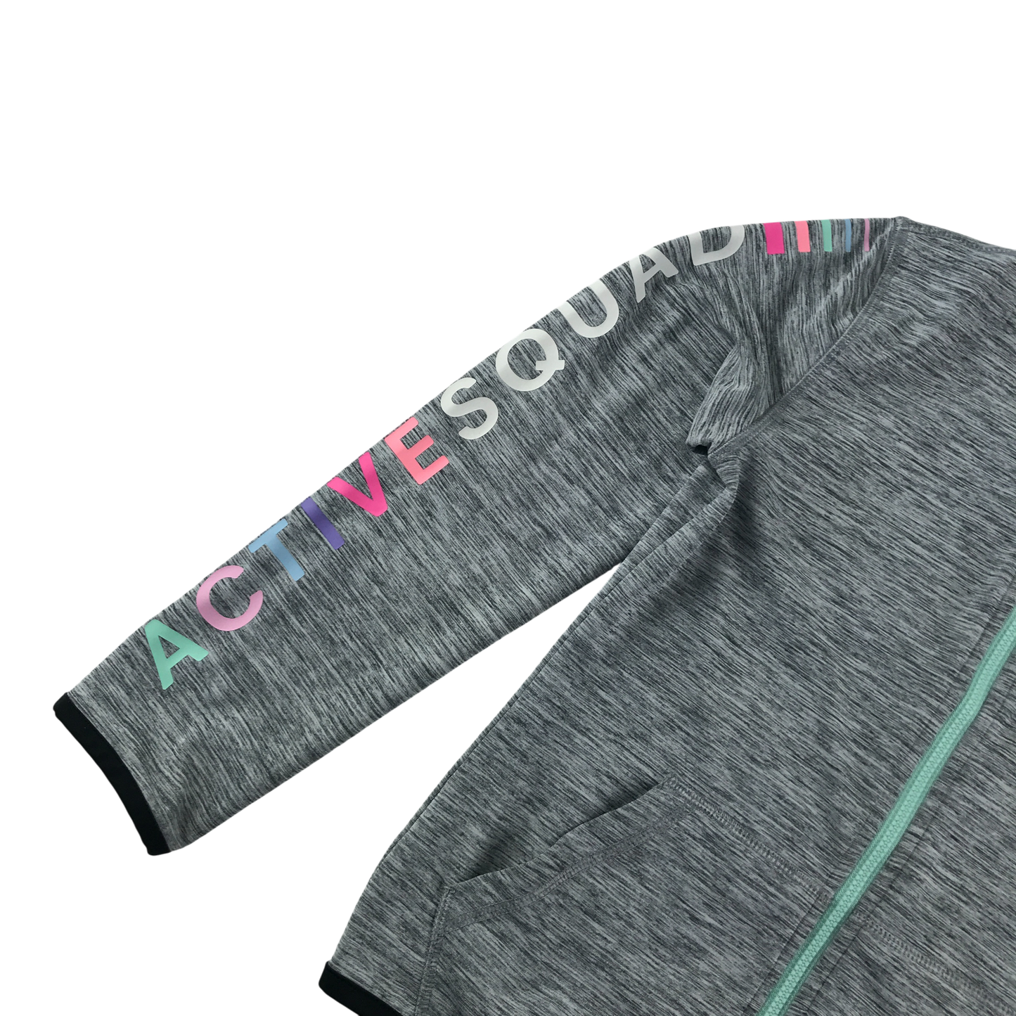H&M Sport Jacket 6-7 Years Grey with Sleeve Text