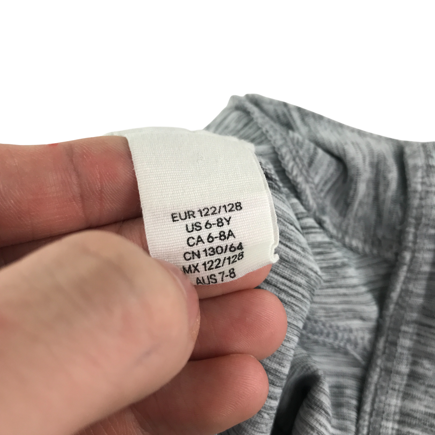 H&M Sport Jacket 6-7 Years Grey with Sleeve Text