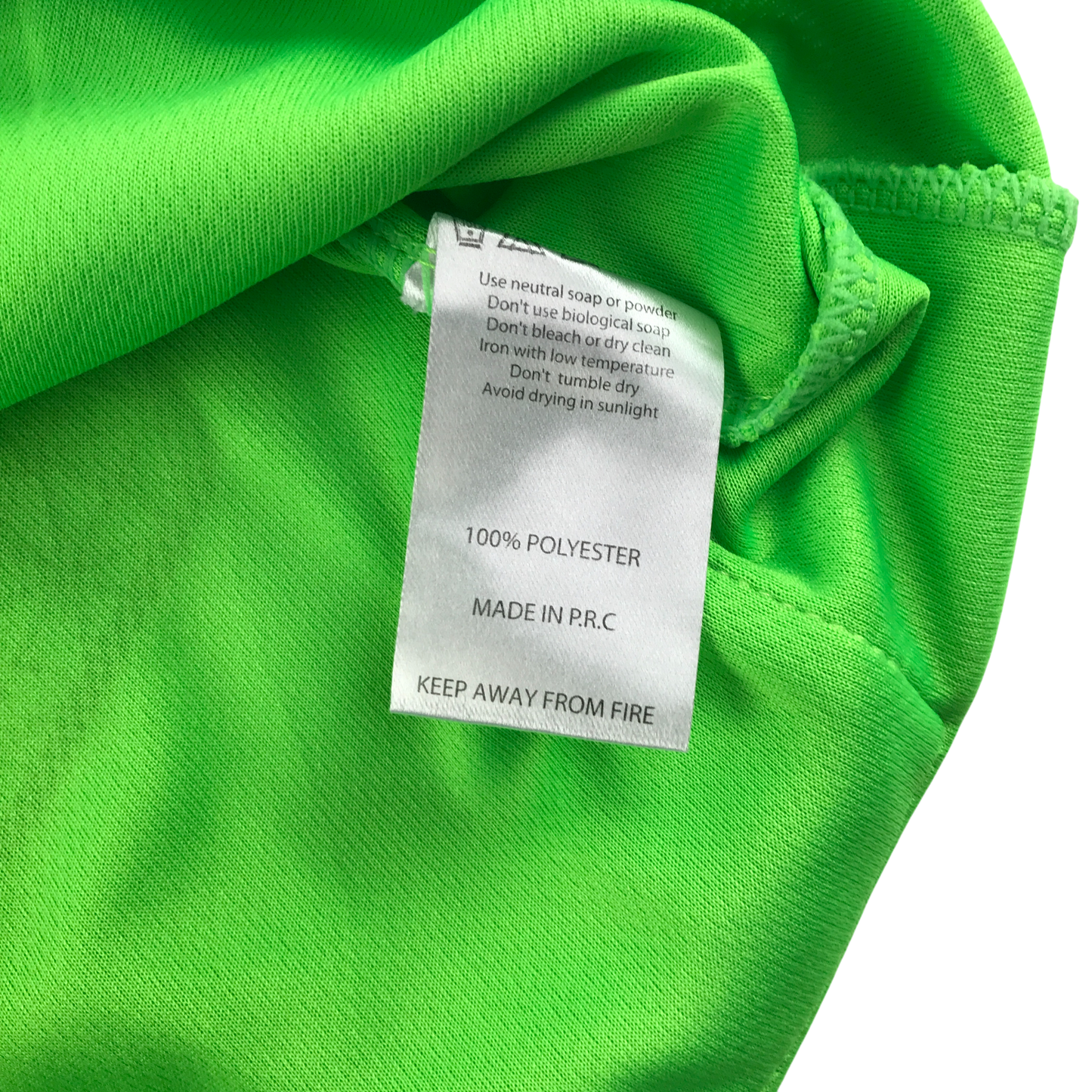 Zucci Cyling Top 7-8 Years Neon Green with Reflective Details and Pattern