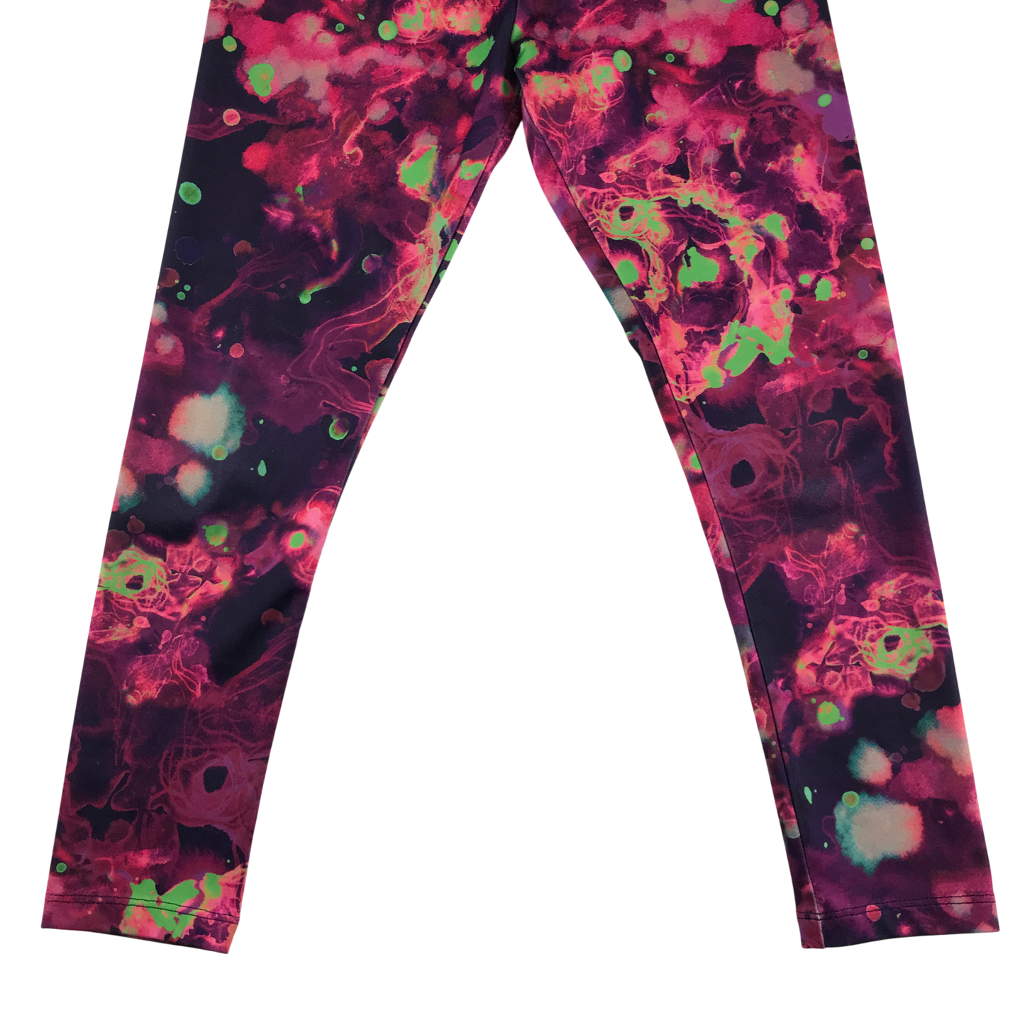 Next Sport Leggings 7-8 Years Pink with Multicolour Pattern
