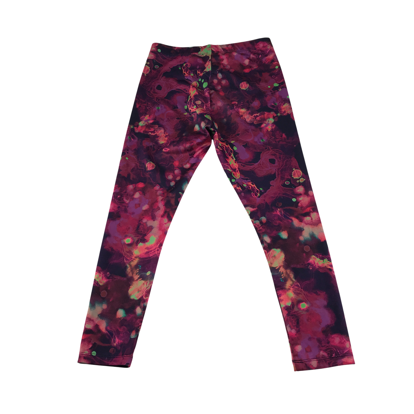 Next Sport Leggings 7-8 Years Pink with Multicolour Pattern