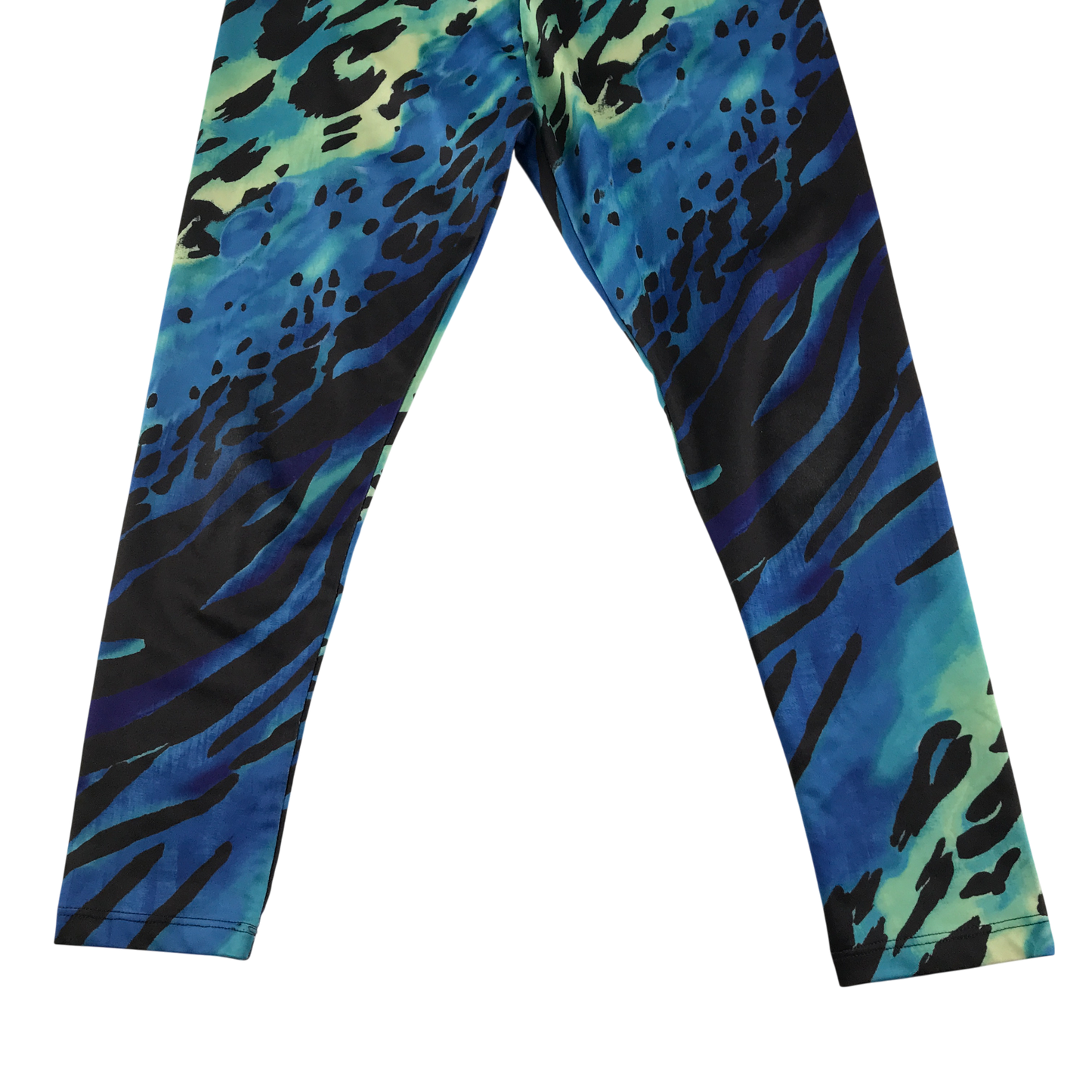 Next Sport Leggings 7-8 Years Blue with Multicolour Pattern