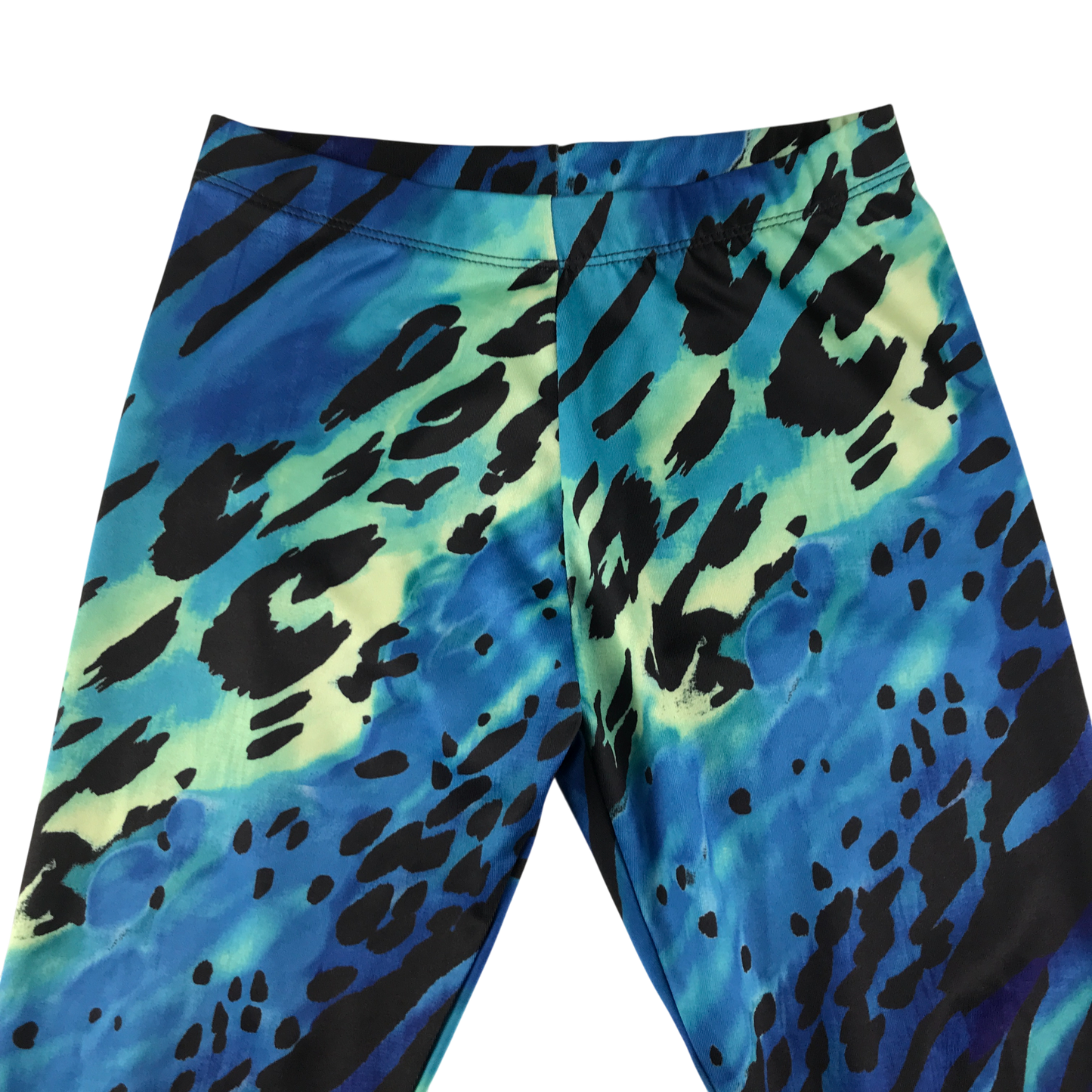 Next Sport Leggings 7-8 Years Blue with Multicolour Pattern