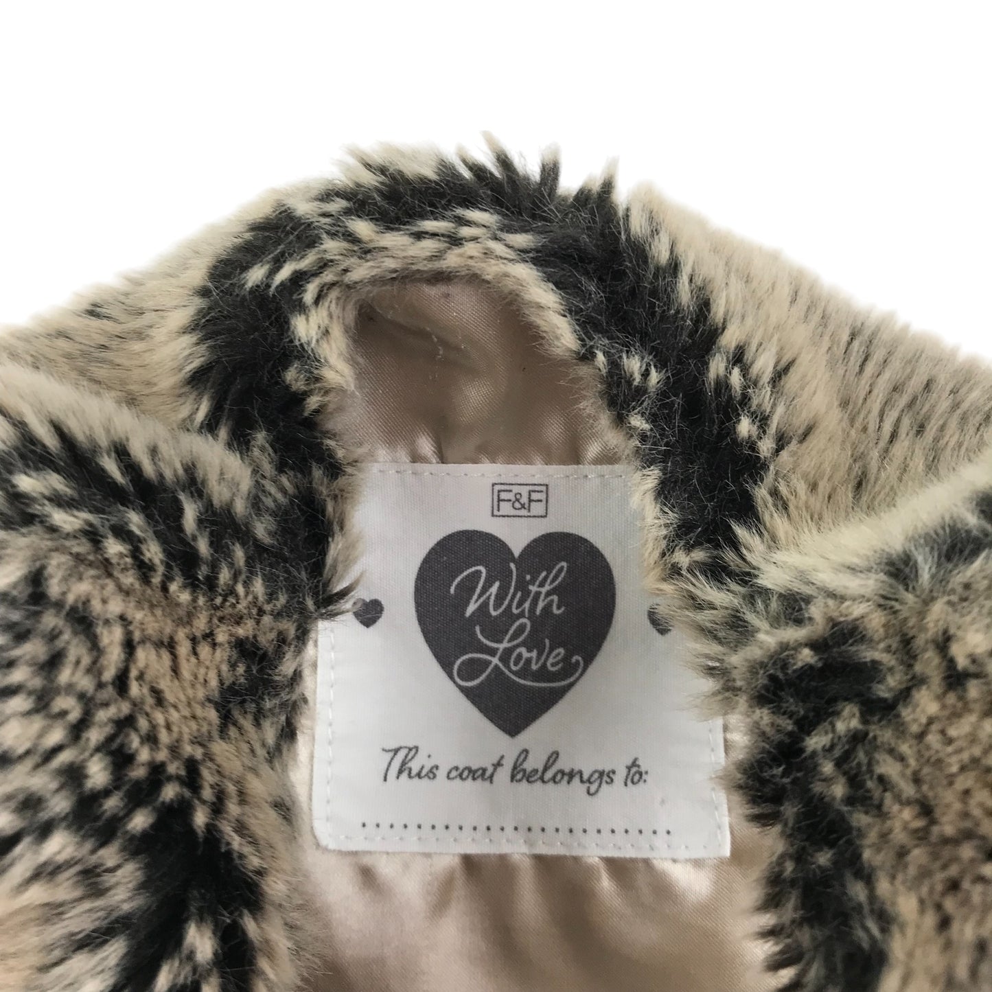 F&F gilet 5-6 Years Brown Sleeveless faux fur