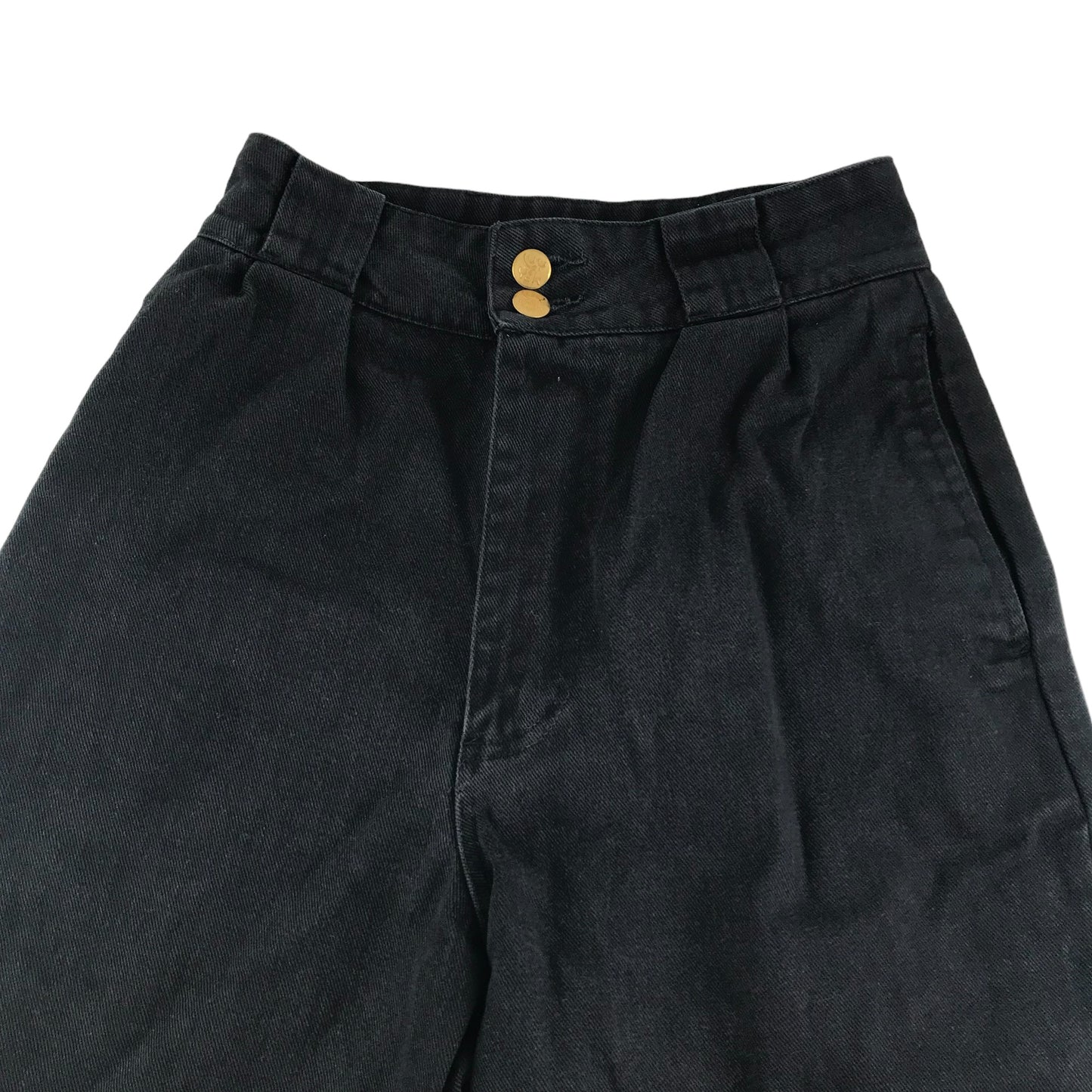 Lucy and Yak Jeans Size W26 L30 Black High Waist Denim Trousers Organic Cotton