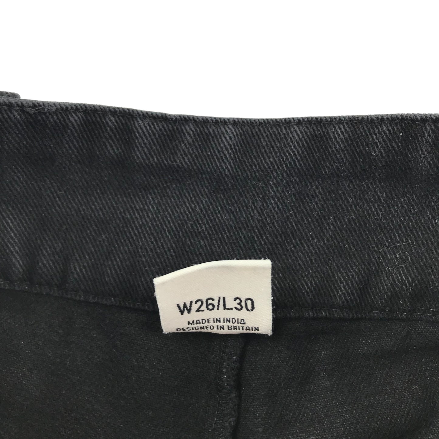 Lucy and Yak Jeans Size W26 L30 Black High Waist Denim Trousers Organic Cotton