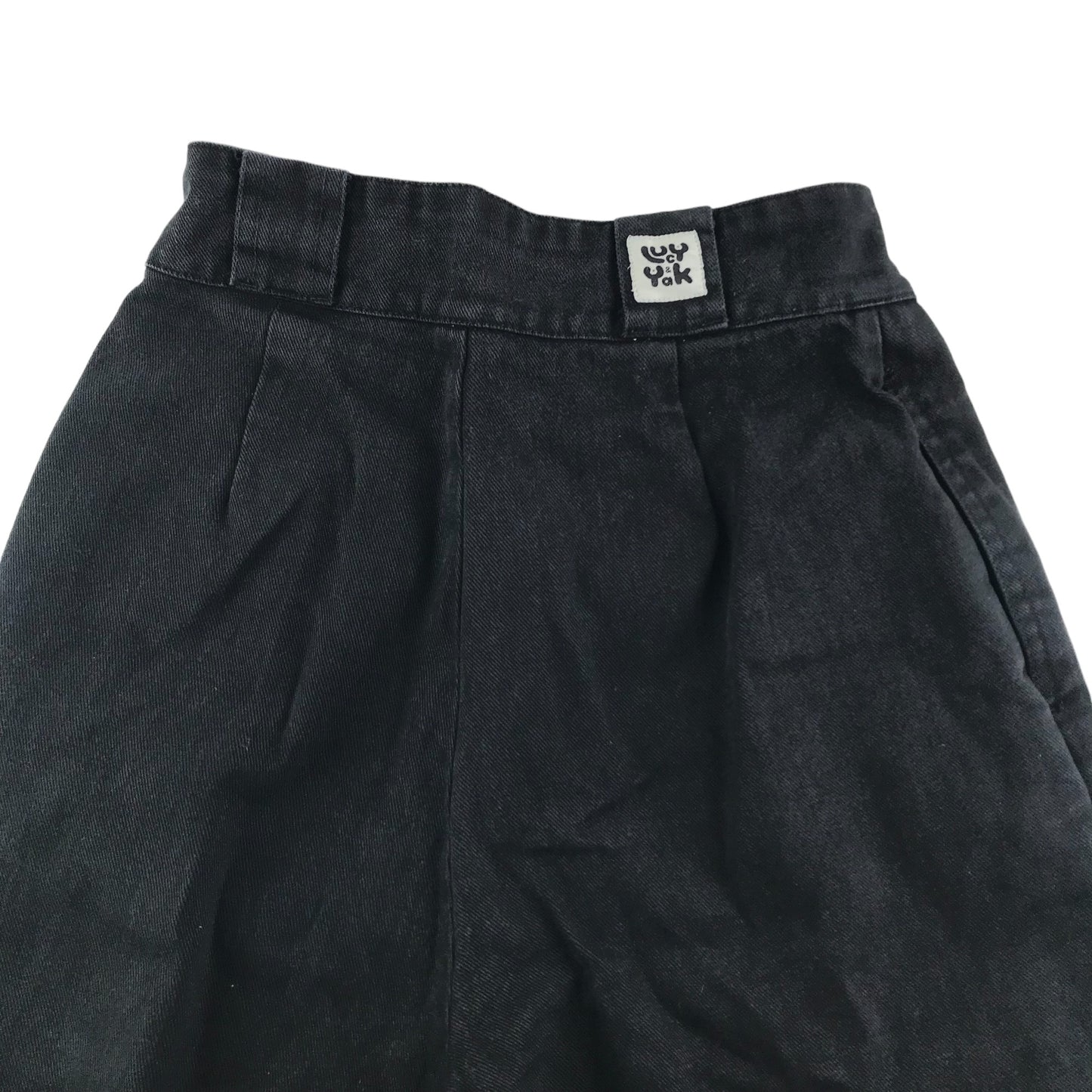 Lucy and Yak Jeans Size W26 L30 Black High Waist Denim Trousers Organic Cotton
