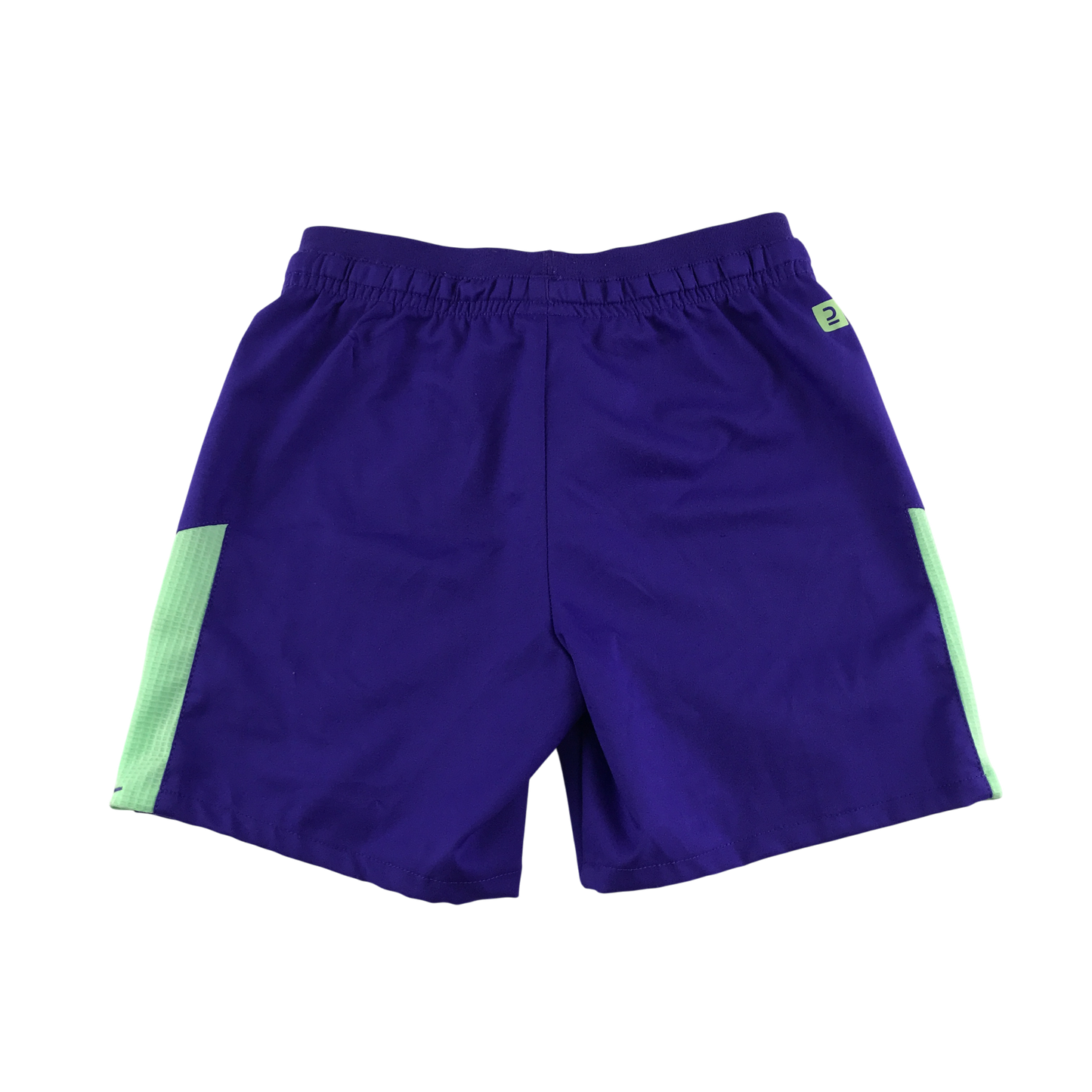 Decathlon Sports Shorts 7-8 Years Blue with Neon Panels