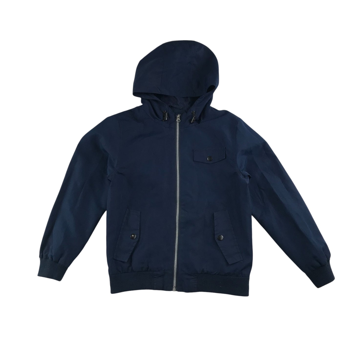 Primark light jacket 10-11 years navy plain cuffed arms and waist