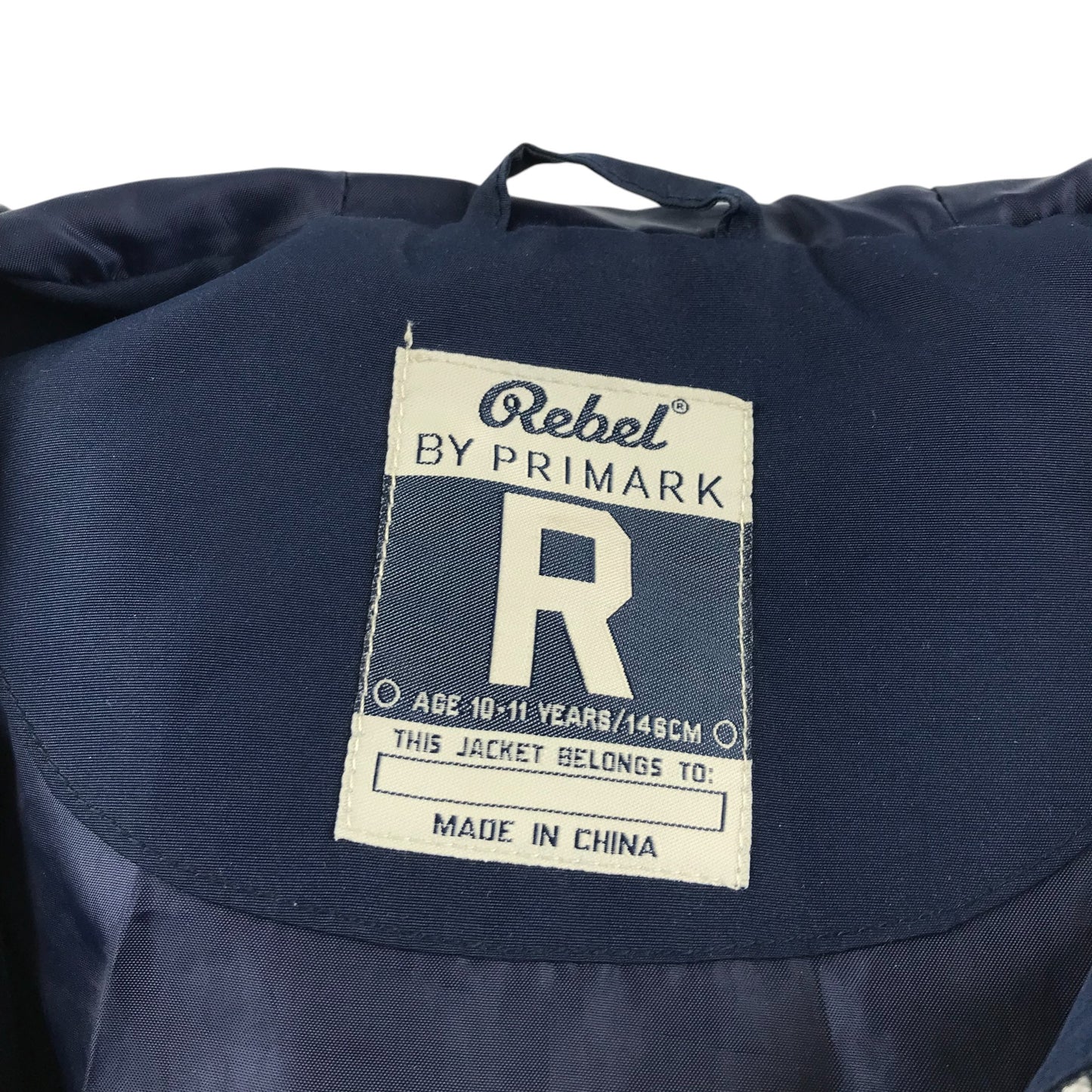 Primark light jacket 10-11 years navy plain cuffed arms and waist