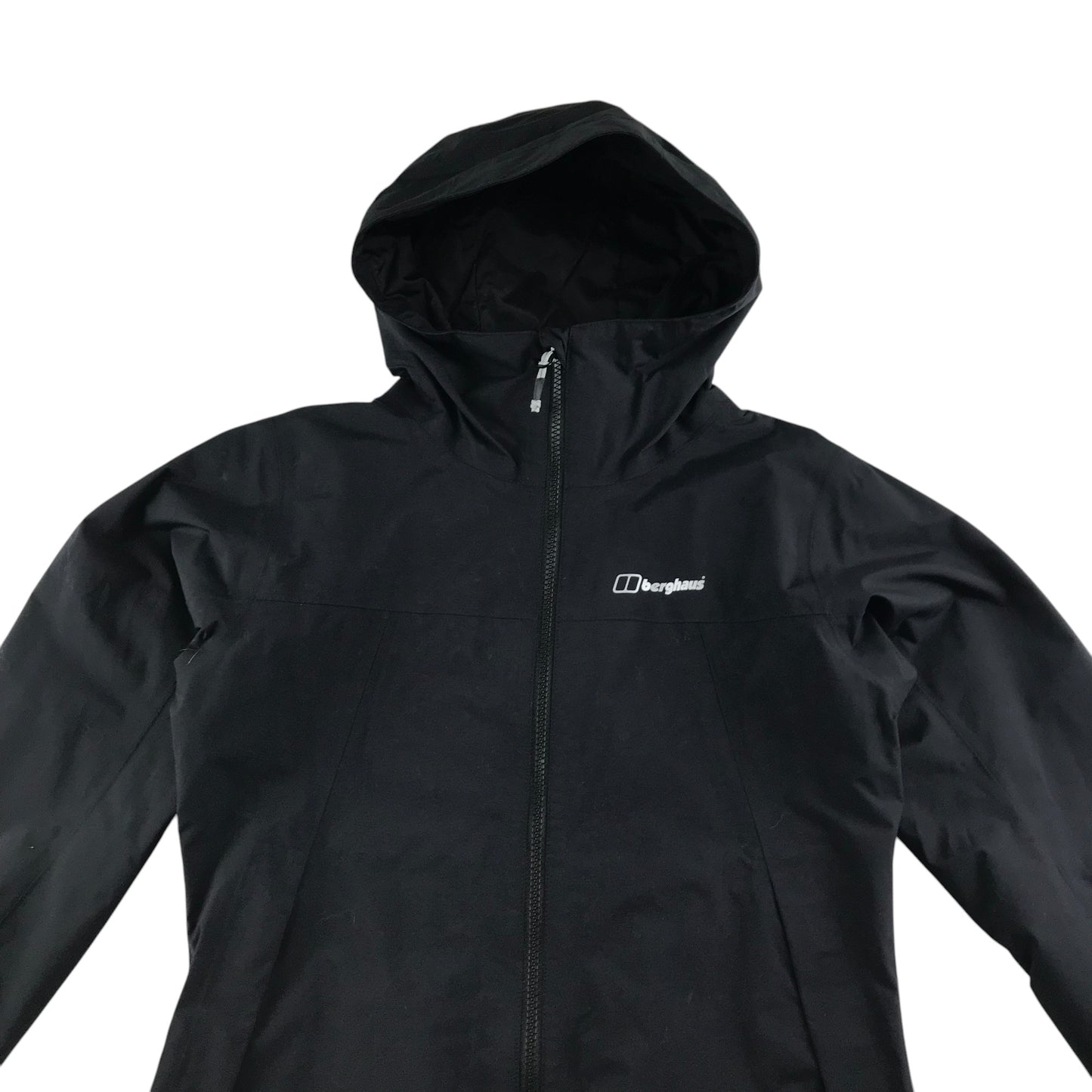 Berghaus light jacket women's size 8 black plain with logo mesh lining