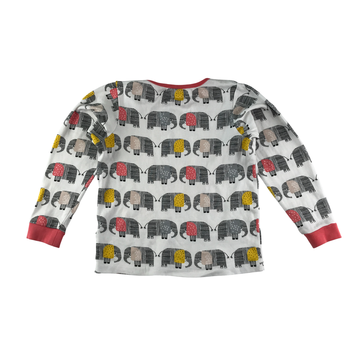 Lollidays Pyjama Set 7-8 Years White Elephant Pattern Cotton