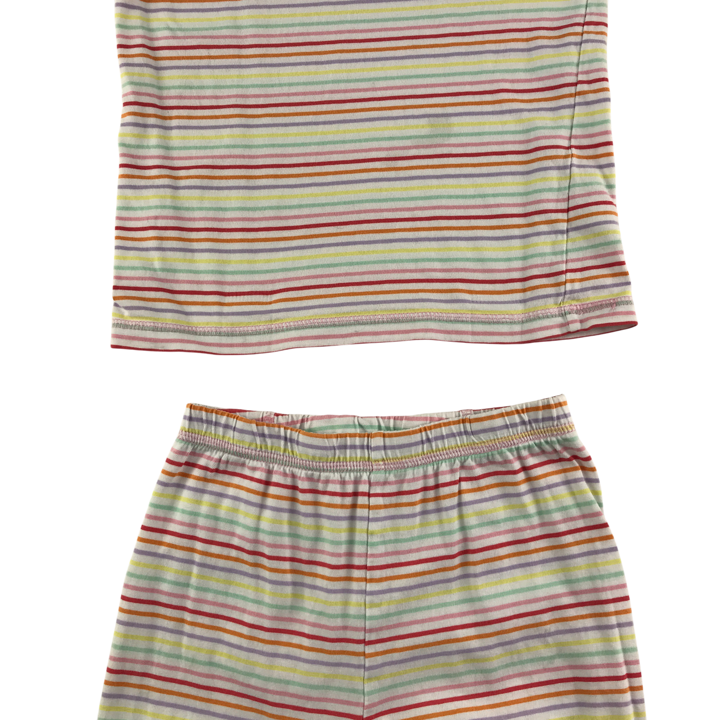 Tu Pyjama Set 6-7 Years Multicolour Stripe Cotton