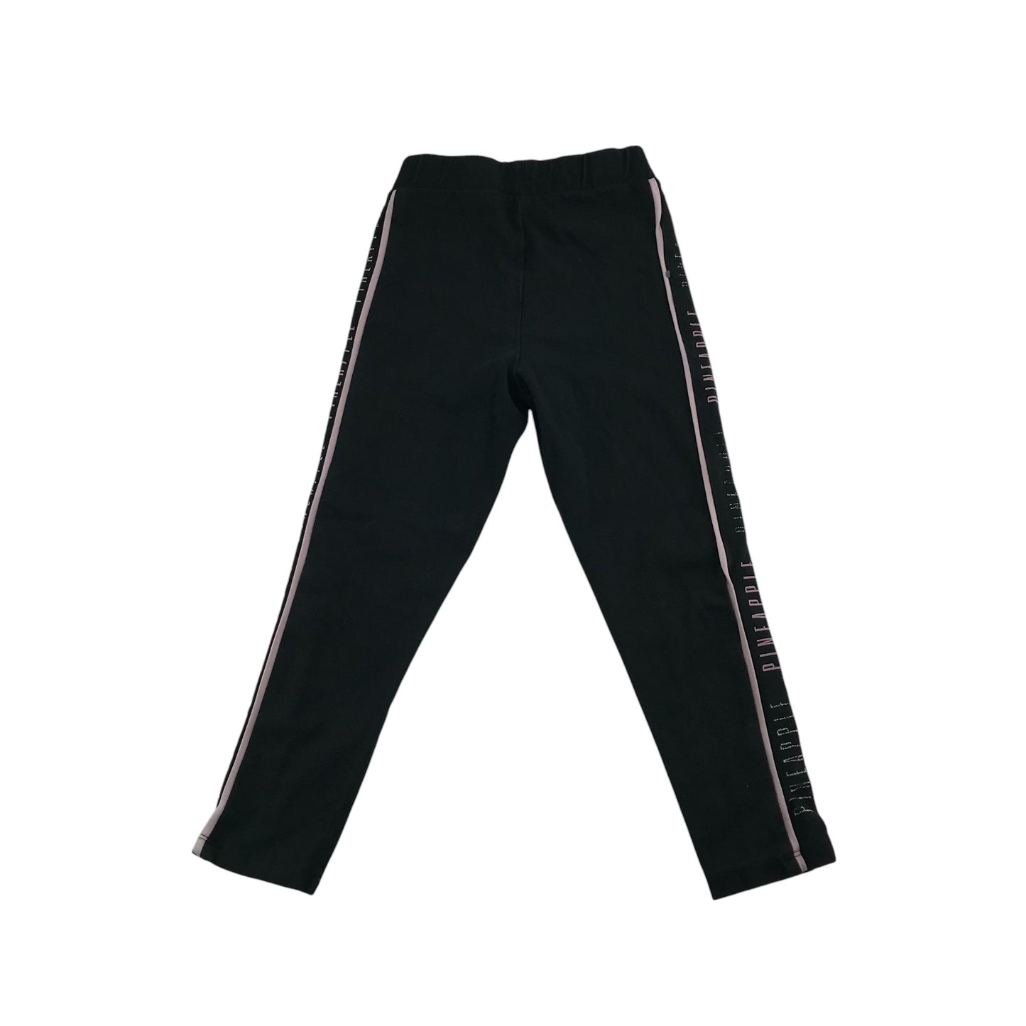 Pineapple leggings 4-5 years black with side leg text design