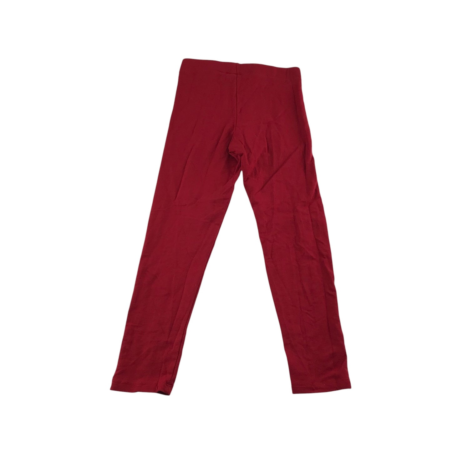 H&M leggings 5-6 years red plain