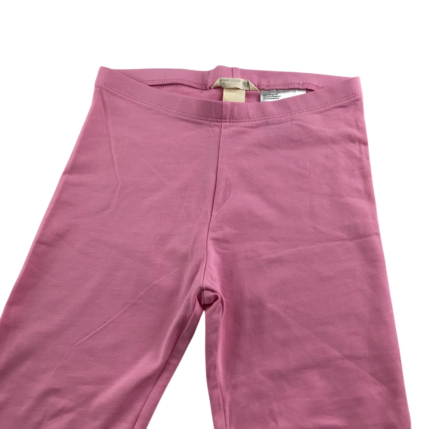 H&M Leggings 9-10 years pink pain frilled hem