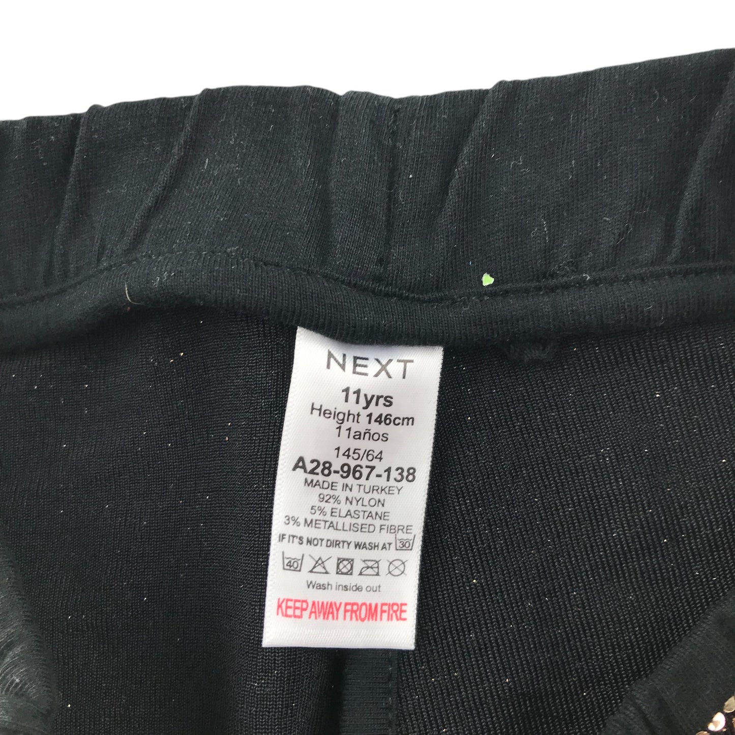 Next Leggings 10-11 years gold full sequin