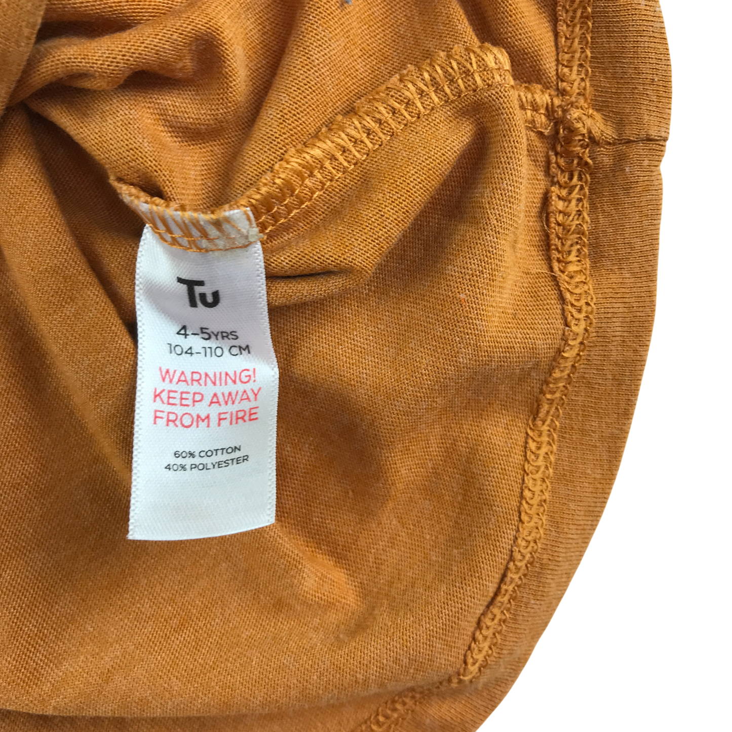 Tu T-Shirt 4-5 Years Brown Long Sleeve
