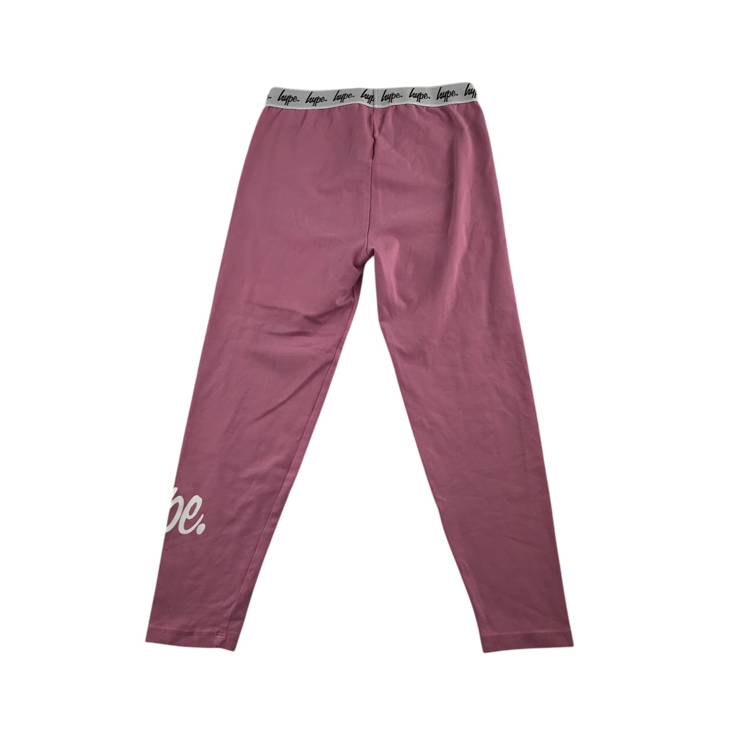 Hype Leggings 11-12 years pink waist band with logos