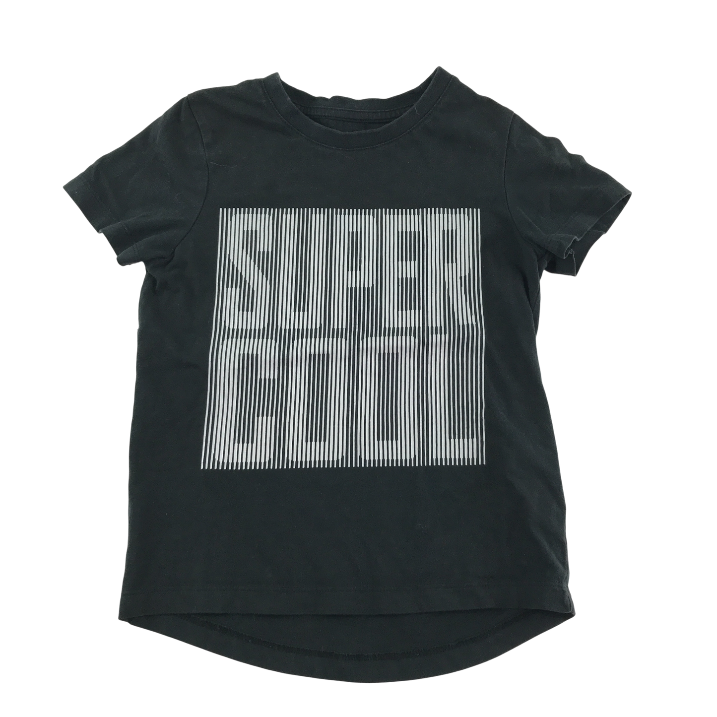 Nutmeg T-Shirt 4-5 Years Black Super Cool Text Cotton