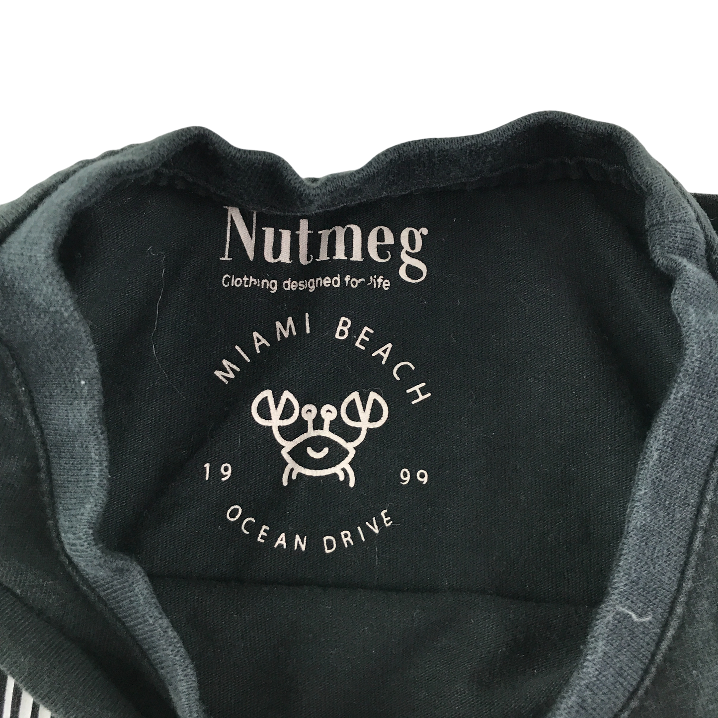Nutmeg T-Shirt 4-5 Years Black Super Cool Text Cotton