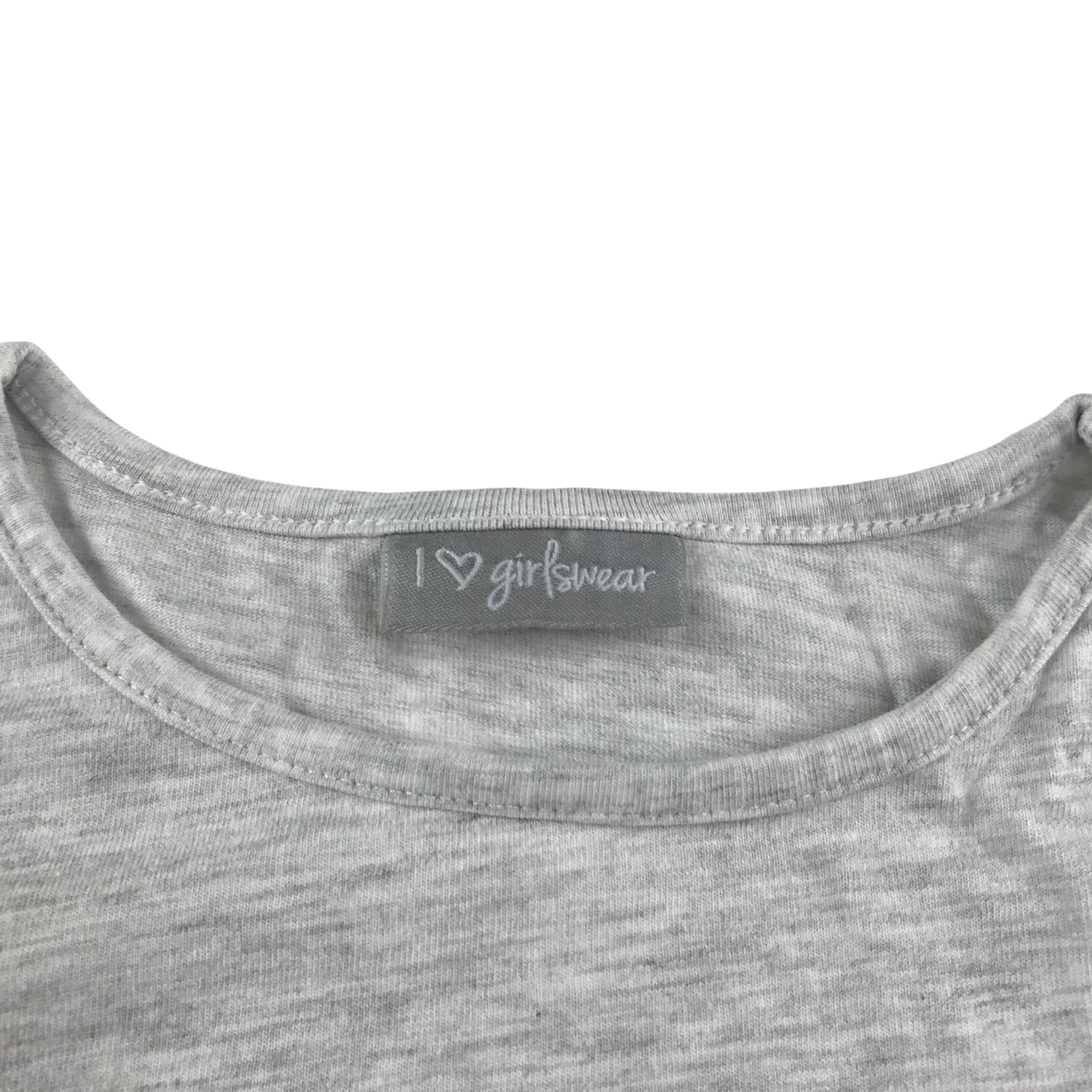 Matalan T-Shirt 5-6 Years Grey Unicorn Print Long Sleeve Cotton
