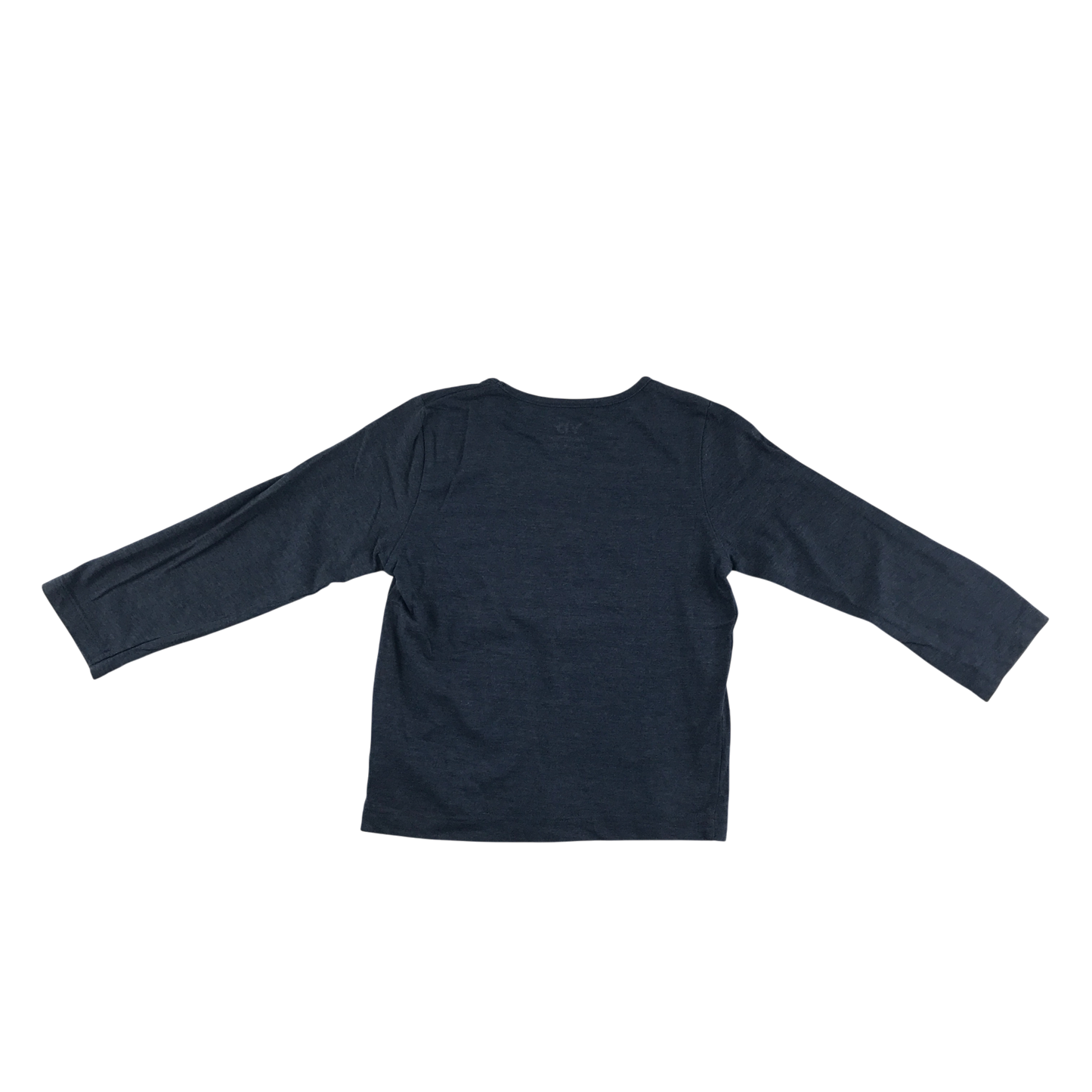 YD T-Shirt 5-6 Years Navy Heart Print Long Sleeve