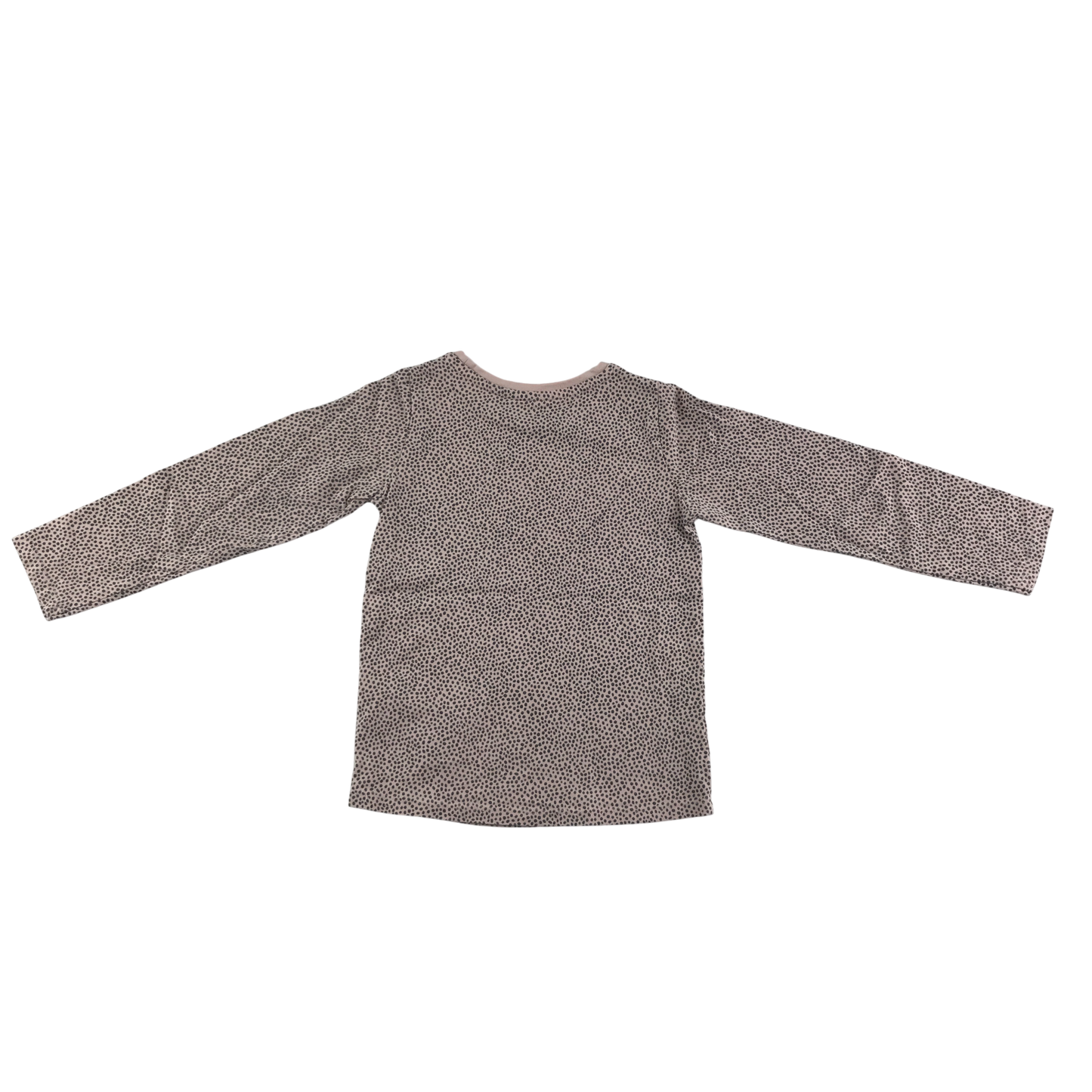 Nutmeg T-Shirt 5-6 Years Beige Polka Dot Print Long Sleeve Cotton