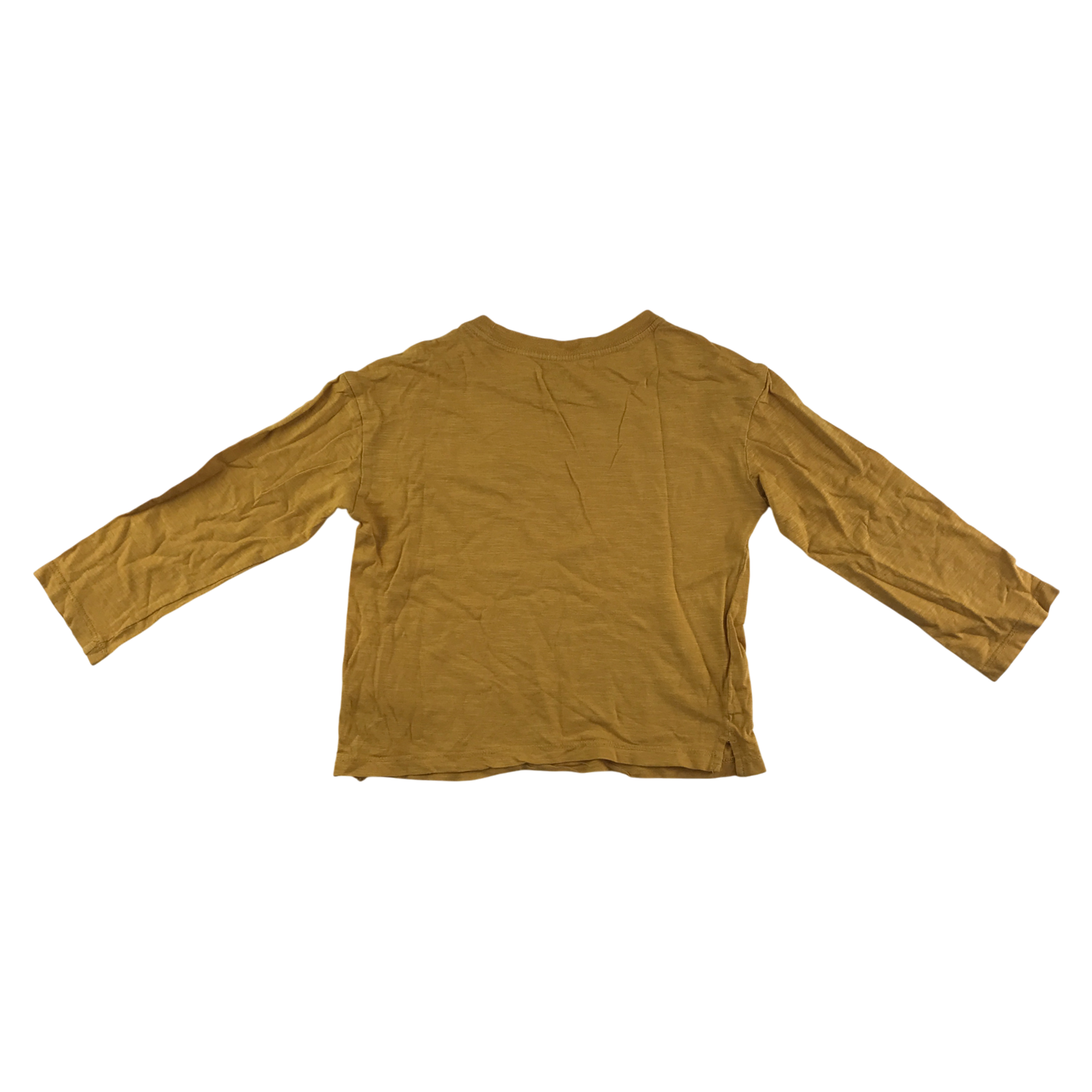 H&M T-Shirt 5-6 Years Yellow Long Sleeve Cotton